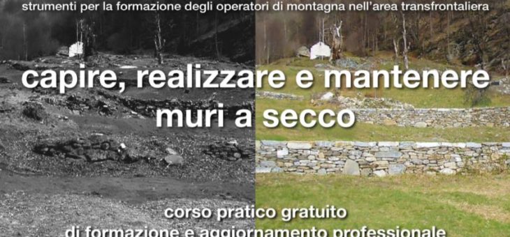 “Capire, realizzare e mantenere muri a secco”:  corso gratuito dal 14 al 19 ottobre in Val Mesolcina (Svizzera)